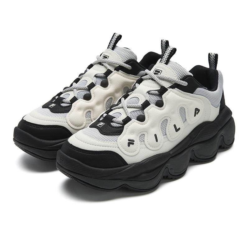 FILA PEASE Height Increasing Low top Casual Shoes Women's White Gray F12W541114FGL