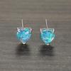 Korean Version of Summer Small Fresh Compact Cute Heart Shaped Earrings European and American Style Simple and Minimalist