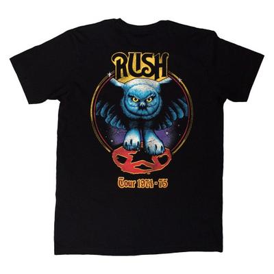 Rush Unisex Adult Tour 74-75 Back Print T-Shirt