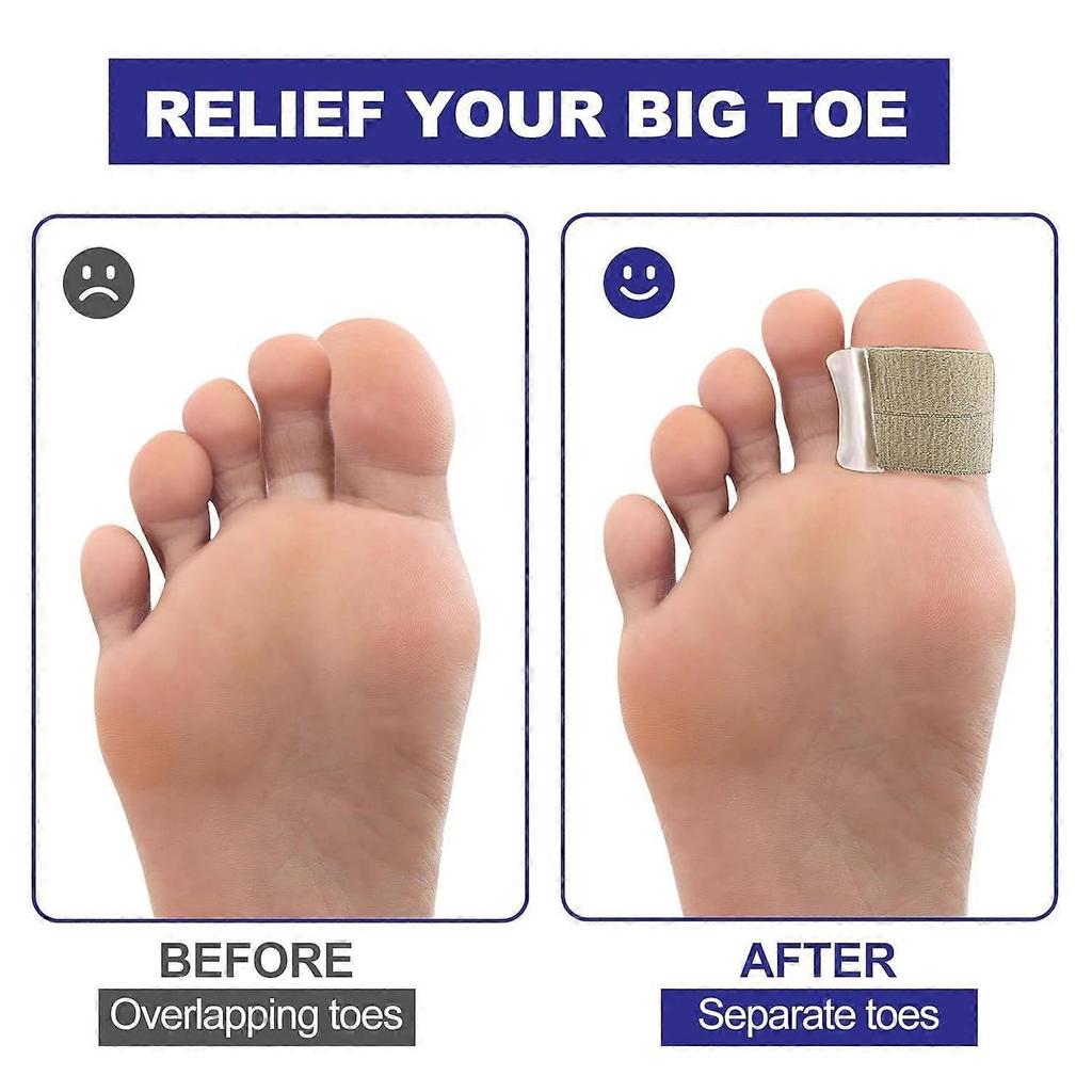 Gel Toe Spacers, Bunion Corrector with Loops(6PC), Portable Toe Separators for Women and Men for Bunion, Overlap Toe, Hammer Toe, Big Toe Alignment