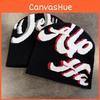 Cap Fashion Knit With Personalized Letter Pattern Design For Daily Casual Use