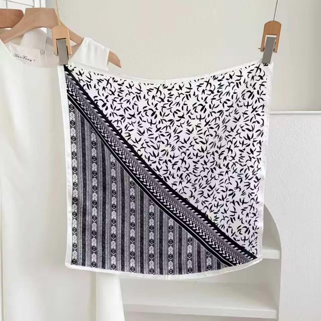 100% Mulberry Silk Small Square Scarf - European Style, High-End Feel, Perfect for Mother's Birthday or Business Gift