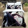 Set Biancheria da Letto in Poliestere con Stampa Digitale Anime di Moda Giapponese per Ragazzi e Ragazze, Set Biancheria da Letto per Giovani, Regalo per Coppie