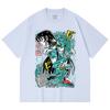 230 g/m² 100% Baumwolle Saint Seiya V8 Shiryu Druck Unisex Schweres Baumwoll-T-Shirt