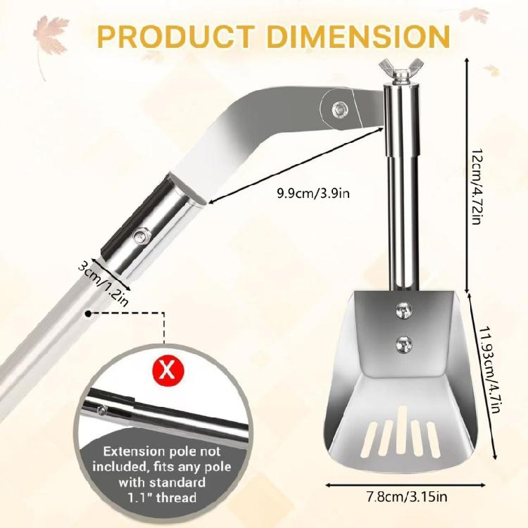 Ergonomic Drainage Cleaner Scoops Metal Gutter Shovel For Effective Clog Prevention In Residential Commercial Use