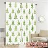 2pcs,Curtains Christmas Trees Green (2) Modern Curtains Roller Blinds 100% Polyester Curtains All Seasons Decorative for