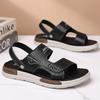 Sandals Men's 2025 Summer New Outer Wear High-end Men's Sandals Soft Sole Fashion Casual Beach Shoes 2025