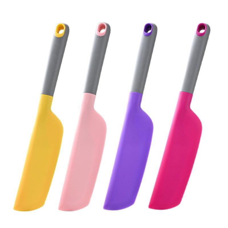 1PC Multi-Purpose Silicone Spatula Heat Resistant Baking Scraper All-in-One Food Grade Spatula Cream Scraper Cake Baking Tool