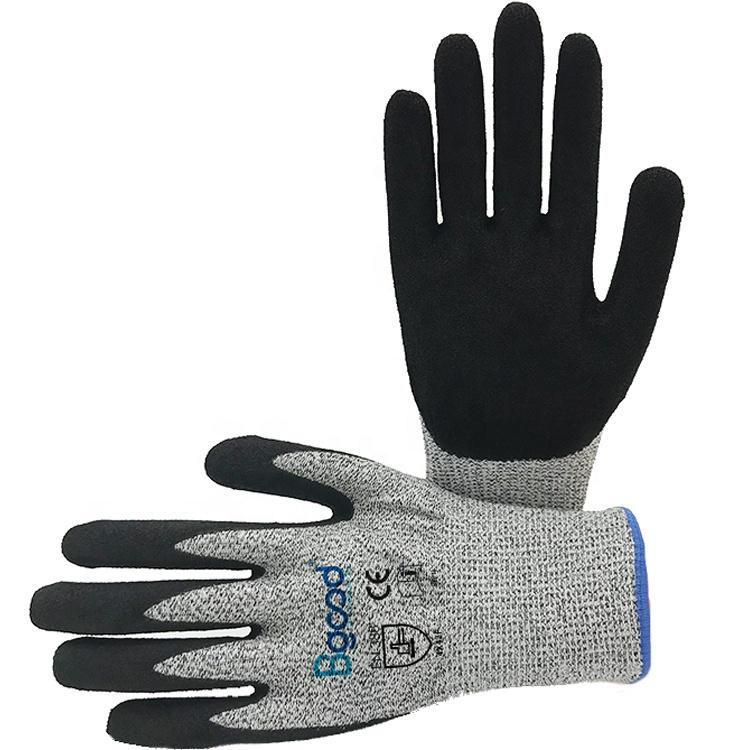 Heavy Duty Cut Proof Work Gloves 13 Gauge Breathable Reinforced Thumb for Glass Manufacturing Metal Fabrication Automotive