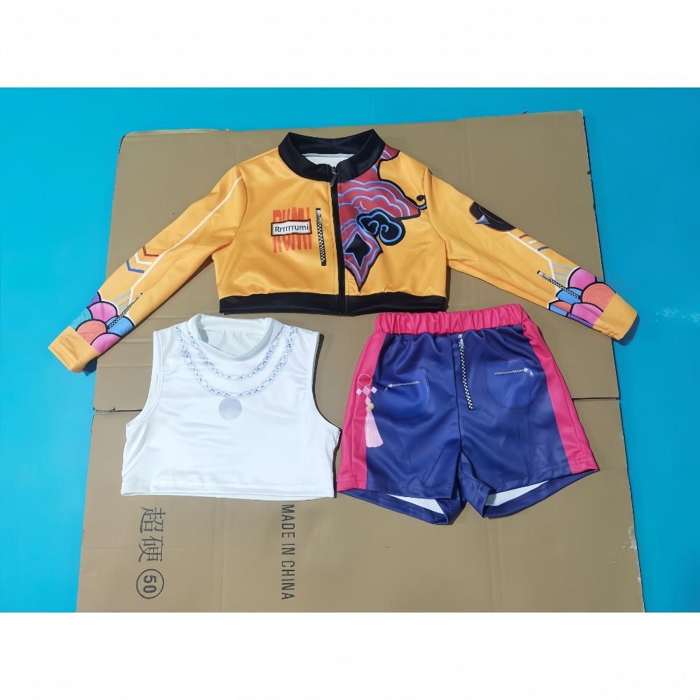 Anime Kinderen Kpop Demon Hunter Cosplay Rumi Zoey Mira Cosplay Pak Kleding KPop Rumi Zoey Cosplay Huntrix Kostuum 3D Print Kostuum kopen vanaf een prijs van 22
