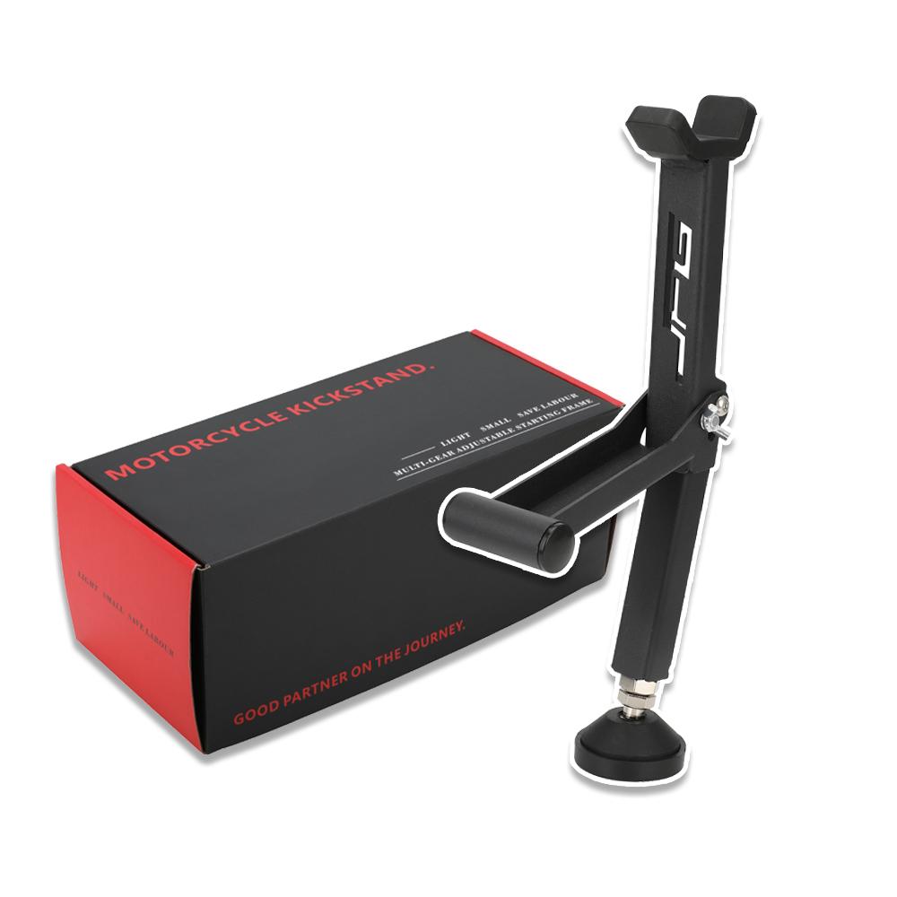 Motorcycle Wheel Stand Lift Paddock Stand Universal Portable Handle Single Sided Front Rear Support Foldable Tire Repairing Tool чёрный