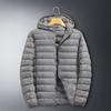 Herbst/Winter Herren Leichte Kurze Daunenjacke – Mit Kapuze und Warm