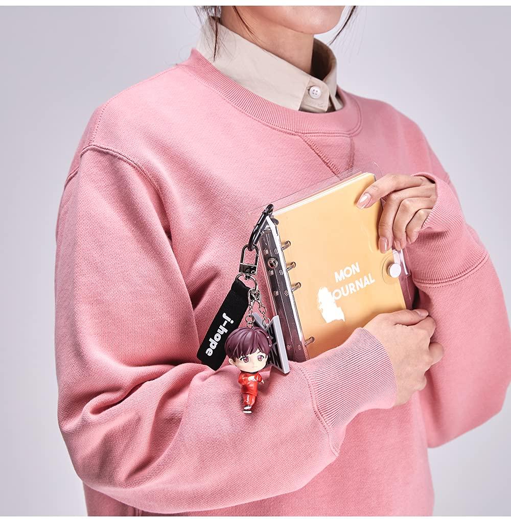 6708 BTS Tinytan Figure Keychain Keyring K-Pop Goods Bag Accessory Official Authentic Figurine, J-Hope, Large