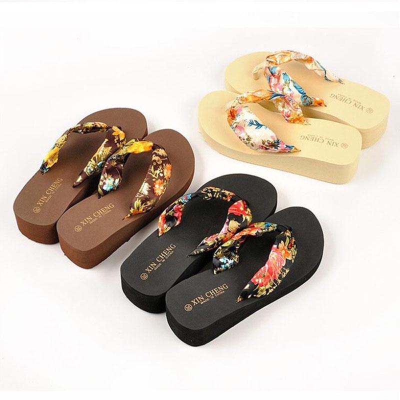 floral beach sandals