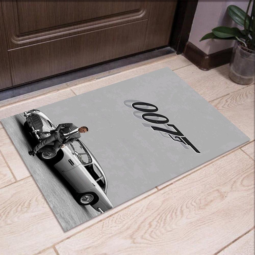 007 James Bond Printed Carpet,Rug,for Office Chair Living Room Bedroom Kitchen Room Decor Gifts.