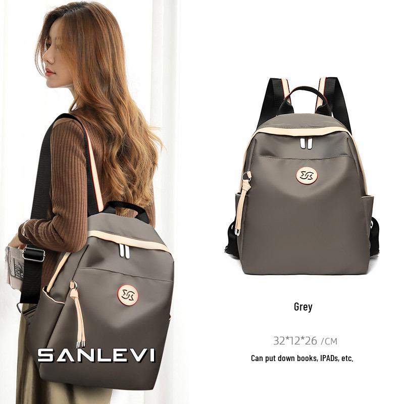 

Женский легкий модный рюкзак большой вместимости 2025 года для путешествий и поездок на работу серый