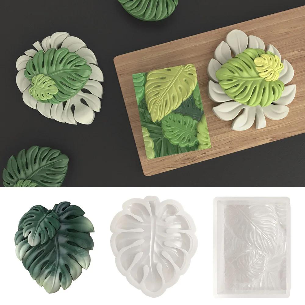 Turtle Backed Bamboo Leaves Silicone Mold for Handmade Secure Soap Resin Crafts DIY Botanical Artisan Creative Design Clay Mold