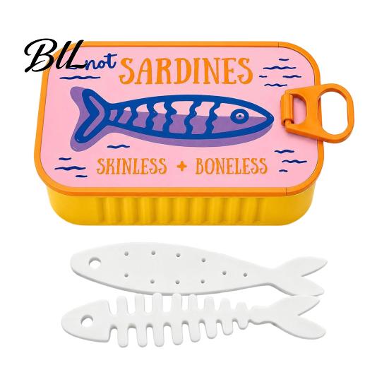 Retro Sardine Can Jewelry Box Storage Box, Portable Anti-tangle Travel Case, Plastic Case Lightweight Organizer for Necklaces And Earrings Earring