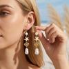 Letní plážové náušnice s hvězdicí pro ženy Boho modrá zlatá barva mořská hvězda šperky sváteční dovolená výrazné doplňky