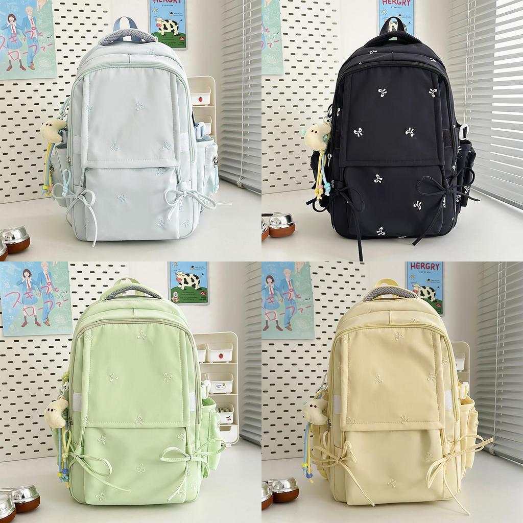 Youthful Nylon Backpack For Girls With Large Capacity And Ergonomic Shoulder Straps For School Use