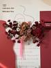 Silk Red Flower Aisle Runner & Floral Background for Chinese Wedding Engagement
