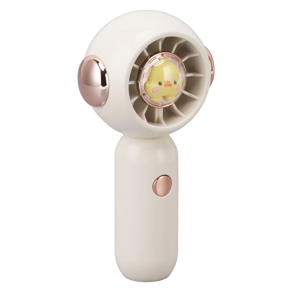Handheld Portable Fan USB Charging Animal Cartoon Pattern Low Noise Adjustable Hand Fan for Outdoor Travel