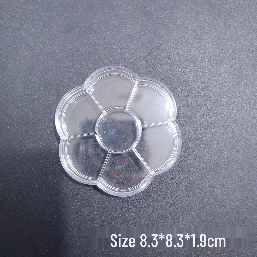 Nail Art Jewelry Storage Box: 12-Grid & 6-Grid, Transparent, Removable, Round & Square Divided Multifunctional Tool Organizer