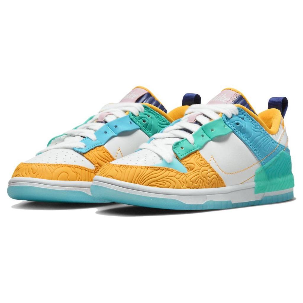 Serena Williams Design Crew x Nike  Dunk Low Disrupt 2 Clear Jade Sundial Women Sneakers Multi-Color Summit-White Baltic-Blue DX4220-100