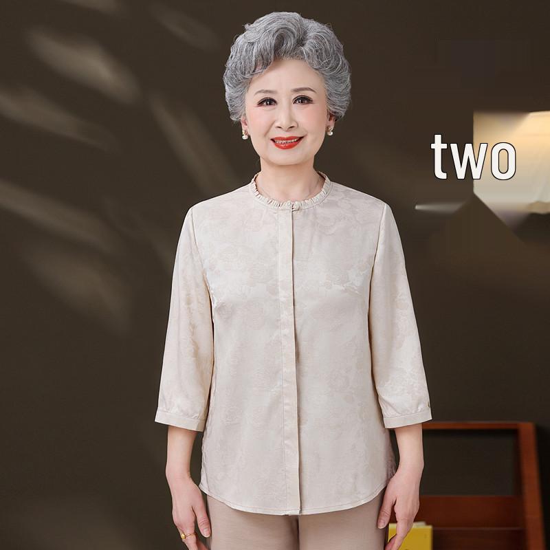 Spring Fashion National Style Shirt for Middle-Aged & Senior Women