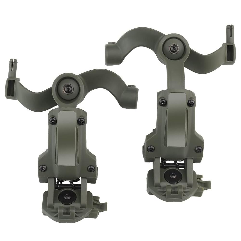 

Tactical Headset Holder Fast Helmet Rail Mount Adapter Multi-Angle Rotation Pickup Headphone Bracket OPS CORE ARC/Wendy