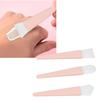 3pcs Easy to Clean Silicone Brush Applicator Kit Lightweight Design Soft Makeup Brushes  Travel Use