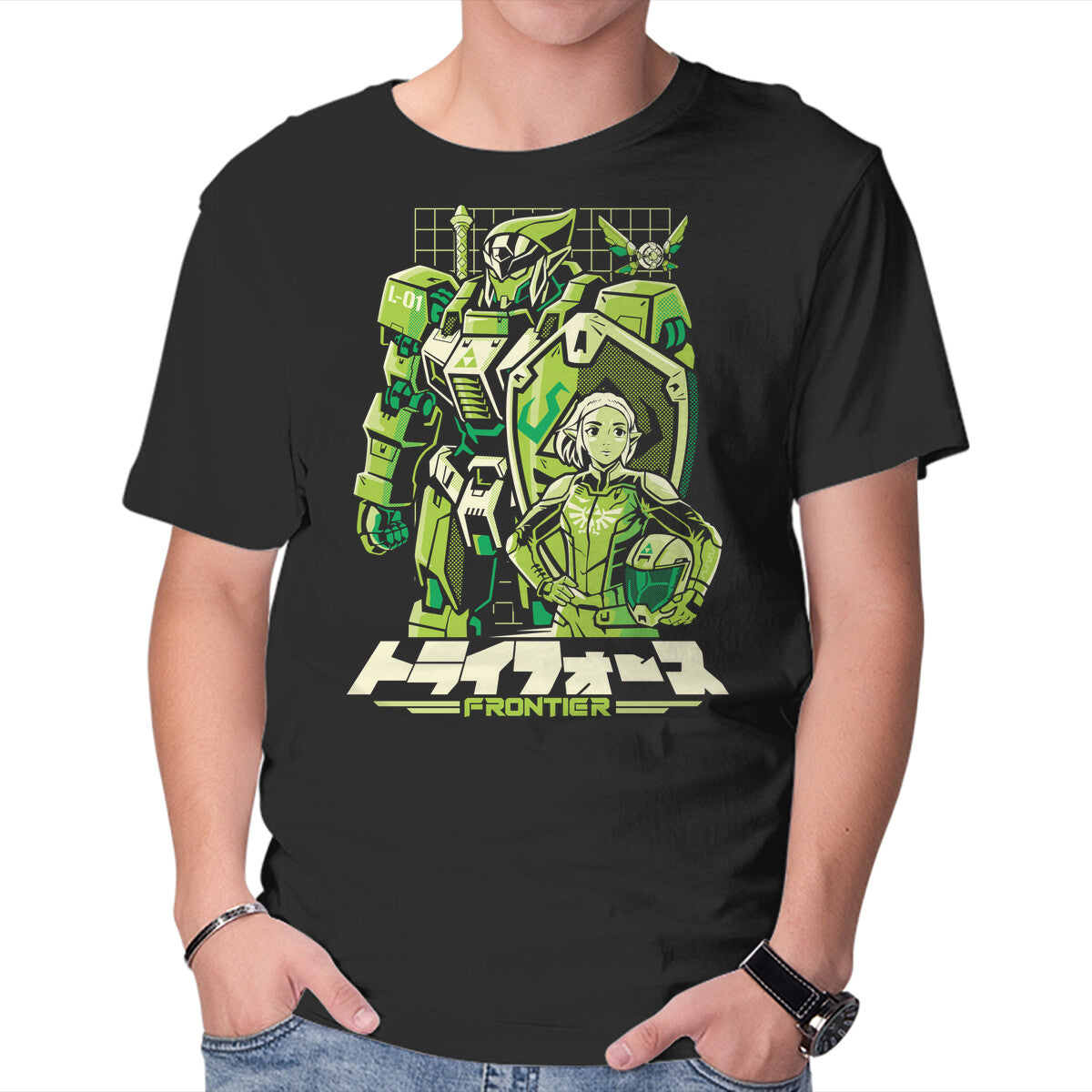 Unisex Crew Neck T-Shirt Triad Frontier Graphic Short Sleeve Casual Tee XL