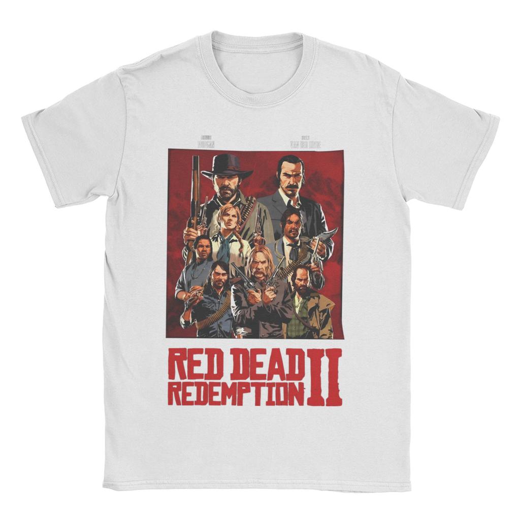 Red Dead Redemptions 2 Cotton T Shirt for Couple Summer Hip Hop Classic New T Shirts Breathable Harajuku Tees Oversized Tops