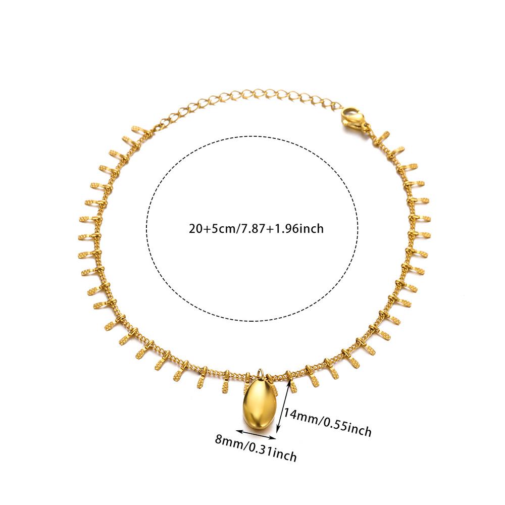 20+5cm Anklets for Women Stainless Steel Shell Starfish Imitation Pearl Leg Bracelets Gold Color Beach Summer Bodychain Jewelry