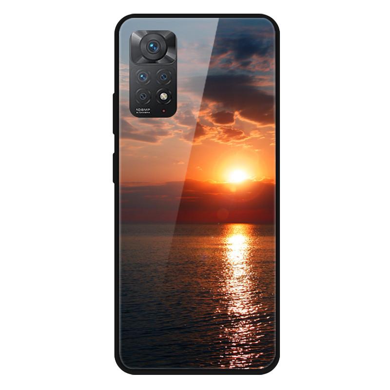 Fashion Glass Cover For Xiaomi Redmi Note 10 / Note 11 / Note 12 Case Tempered Glass Covers for Xiaomi Redmi Note 12 4G Case
