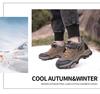 Boys' Fleece-Lined Snow Boots with Steel Claws for Older Children - Thick, Warm Cotton Shoes for Winter Outdoor Use