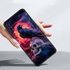 Black Raven Phone Case for Samsung Galaxy A56 A36 A26 A16 A34 A24 A42 A22 A20 A12 A40 A30 A10 5G Soft TPU Cover Shell Fundas Bag