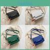 Chic Minimalist Small Square Crossbody Bag For Women With Unique Stitched Design Available In Black White Green Blue Red And