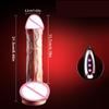 Realistic Dildo Vibrator Thrusting Penis Real Skin Cock Penetration Anal Vaginal Telescopic Dick Butt Plug Sex Toy For Women 18+
