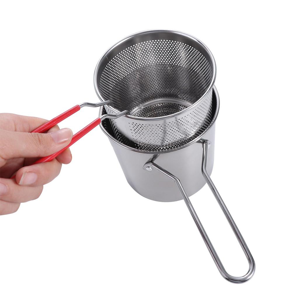 Multifunction Deep Frying Pot with Strainer Food Sieve Cooking Tool Skimmer  Restaurant