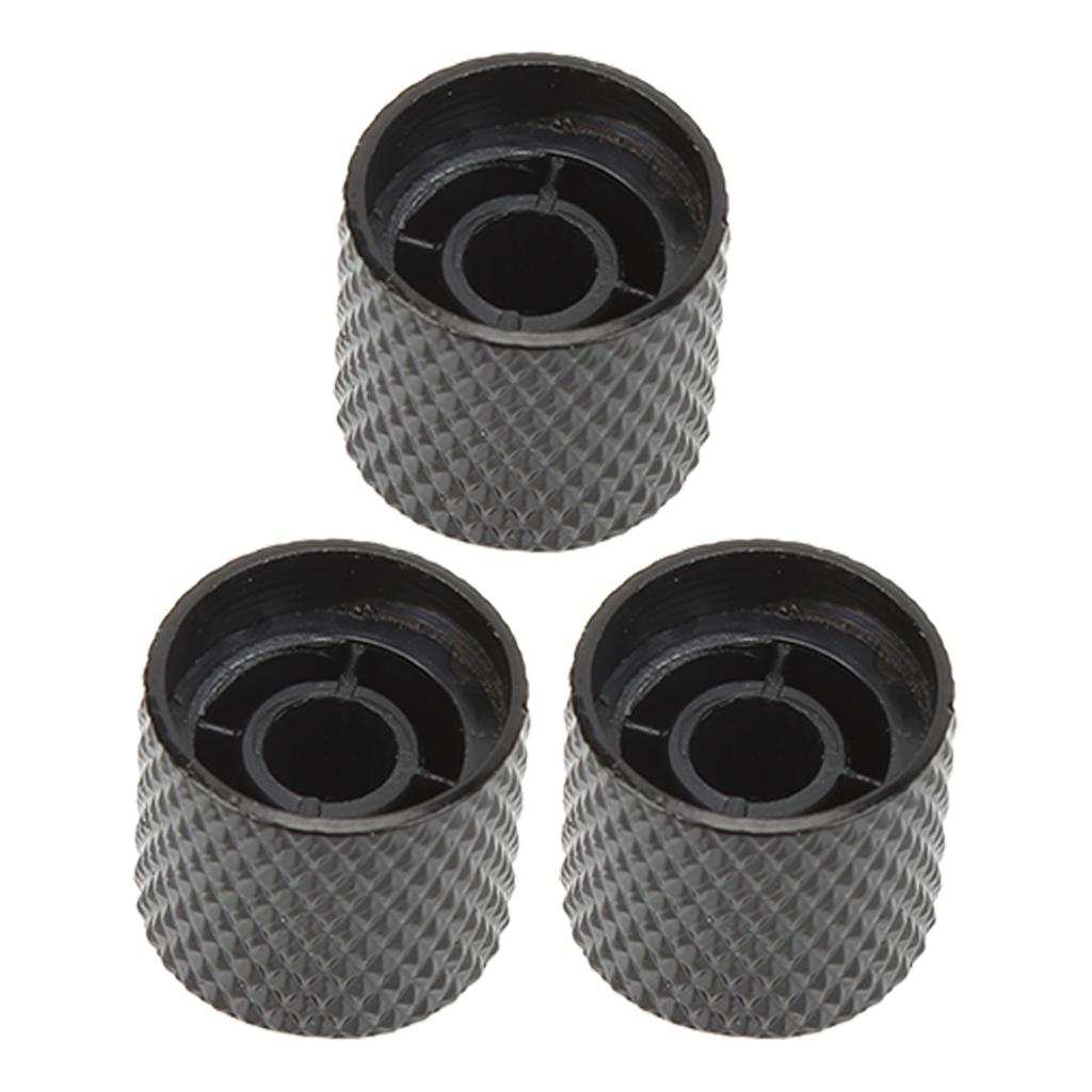 3 Pcs Electric Guitar Knob Exquisite Appearance Sturdy Metal Universal Guitar Potentiometer Replacement Knob