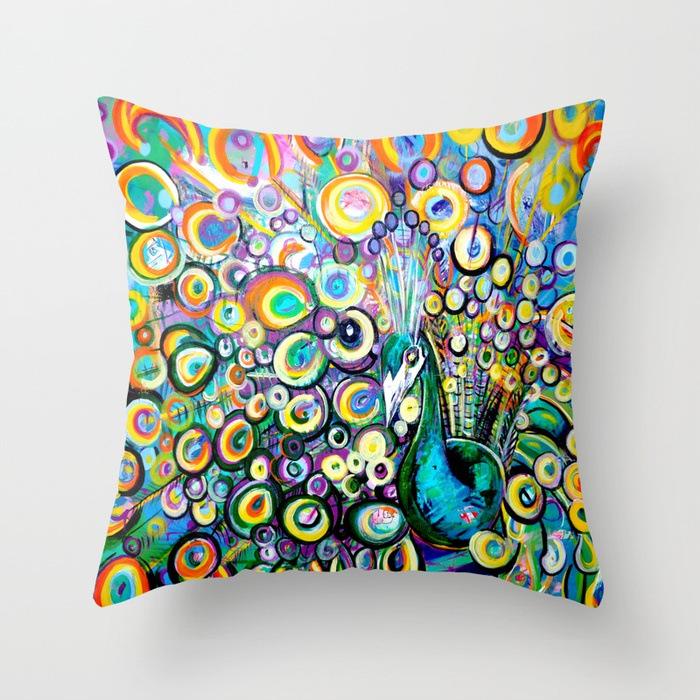 Neue Pfauenfederserie Ethnischer Stil Kissenbezug Personalisiertes Tiermuster Pfirsichhaut-Fleece Kissenbezug Kissenbezug