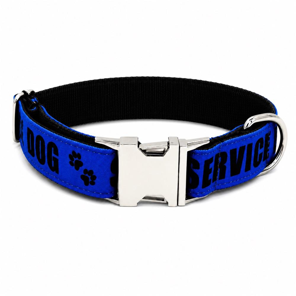 Personalized Pet Collar Custom Free Engraving Puppy Name ID Tag Adjustable Basic Service Dog Pet Collars Leash, 3 Colors