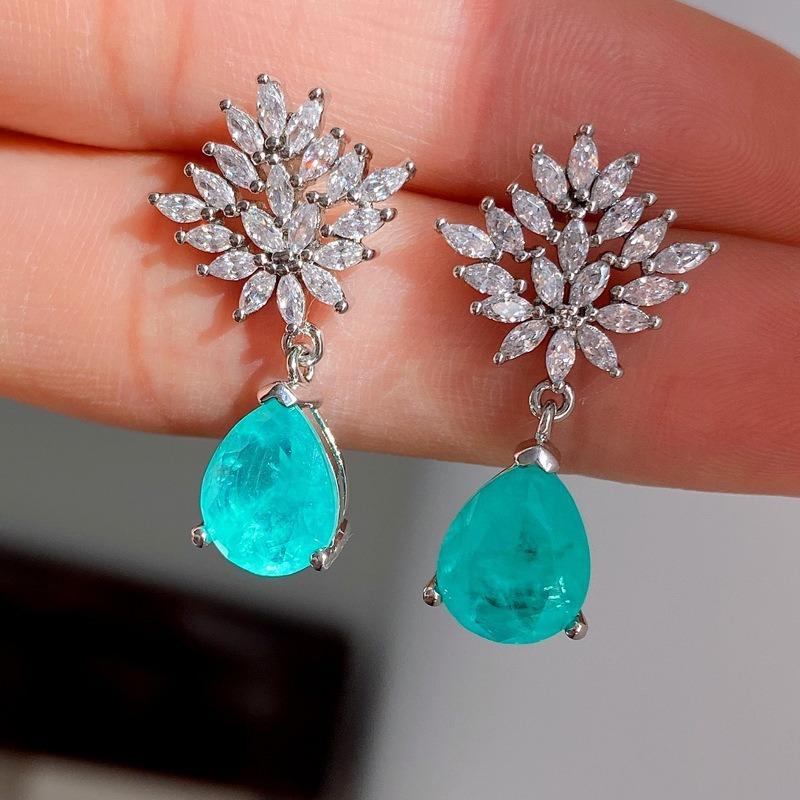 Sace Gems Klassische Kupferlegierung Zirkon Ohrringe Anhänger Halskette Schmuck Sets Hochzeit Party Geschenke