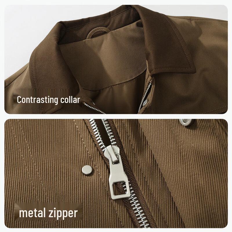 Hodo Men's Barn Style Casual Pocket Lapel Jacket