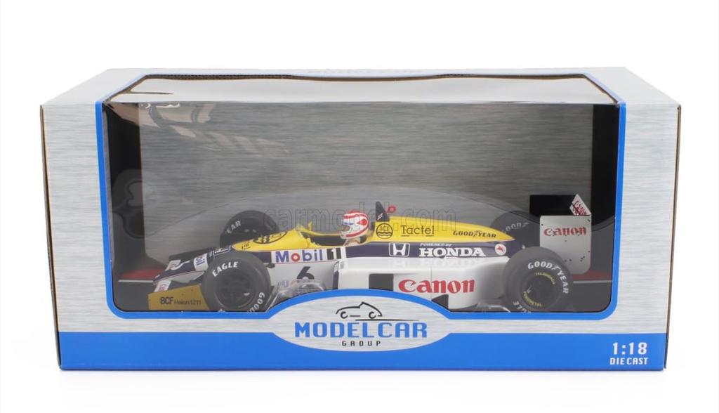 MCG F1 Diecast Model Car 1/18 Scale FW11 Team Williams 1986 British Grand Prix Winner Nelson Piquet #6 [Parallel Import]