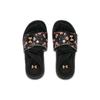 Under Armour Women's Ignite 6 Graphic Strap Slide Black Afterglow 3024453-006
