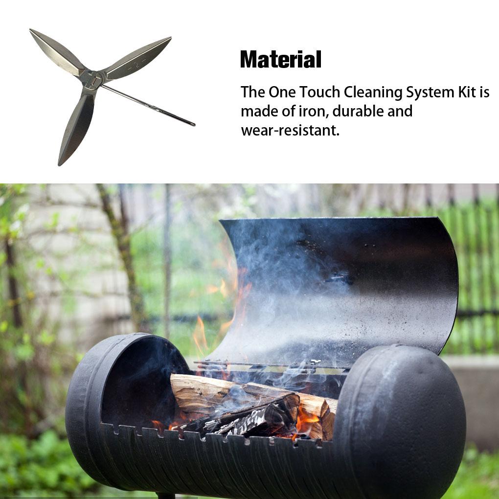 22-1/2-Inch One-Touches Cleaning System for Kettle Grills Rustproof Webers Grill Parts Accessories Waterproof BBQ Tools