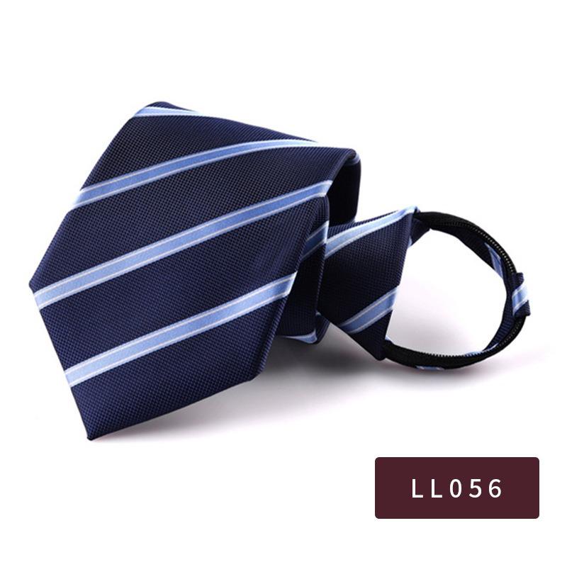 8Cm Pull Tie Dress Lazy Tie Men'S Clothing Accessories Striped Suit Business Tie