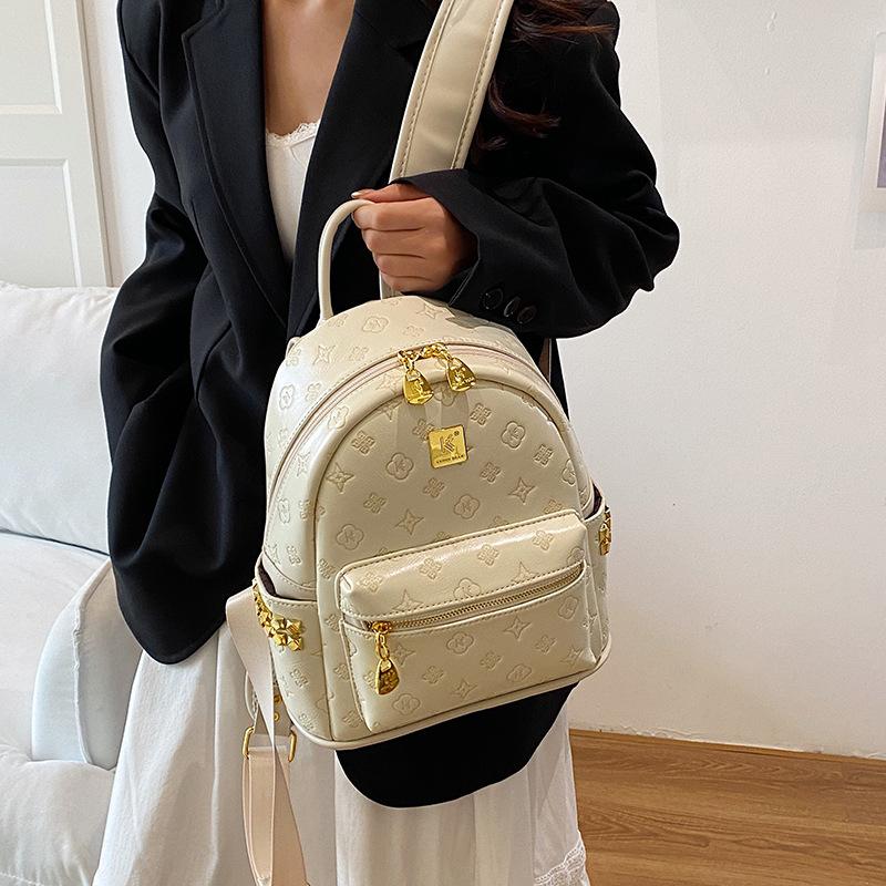 College Style Backpack Women's 2026 New Niche Versatile Portable Backpack Feeling Messenger Bag